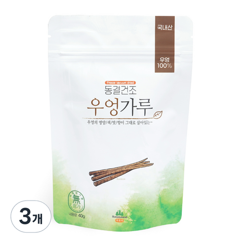 산마을 동결건조 우엉가루, 3개, 40g