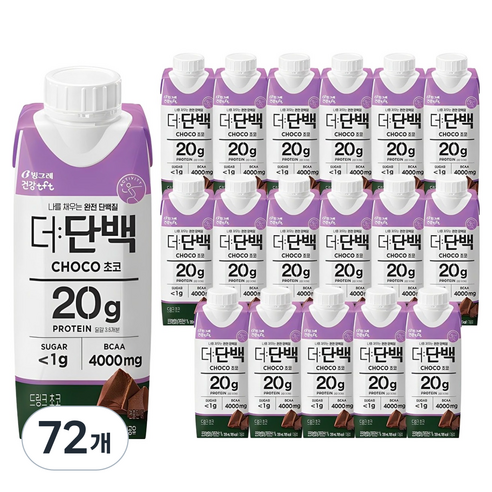 더단백 드링크 초코, 250ml, 72개