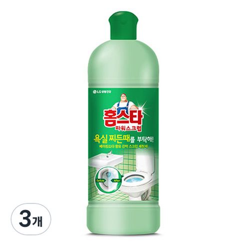 홈스타 파워스크럽 욕실용, 550ml, 3개