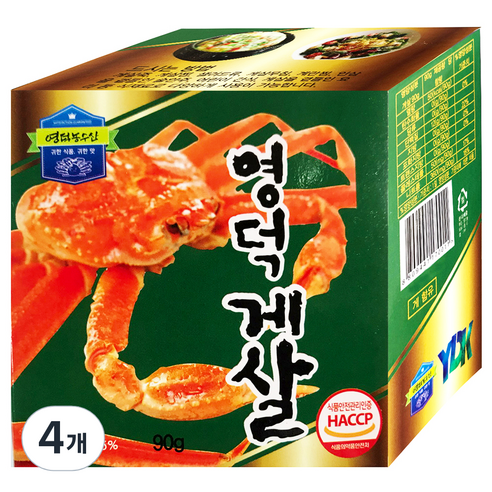 영덕농수산 게살, 90g, 4개