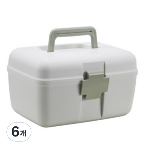가정용 수납 상자 그린, 6개