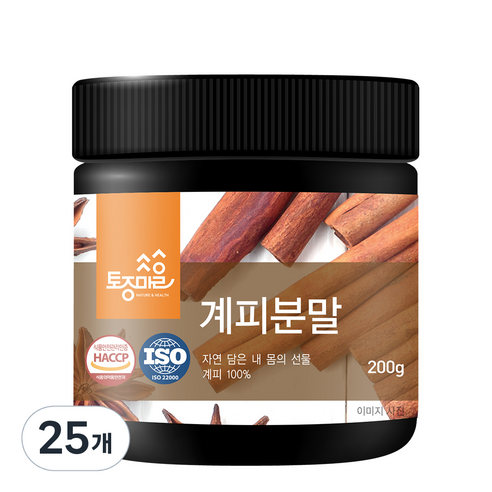 토종마을 HACCP 계피 분말, 25개, 200g