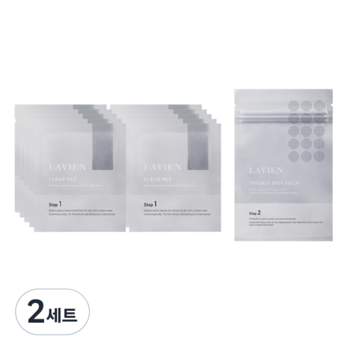 라비앙 클리어 패드 3ml x 10p + 트러블 스팟 패치 9p, 2세트