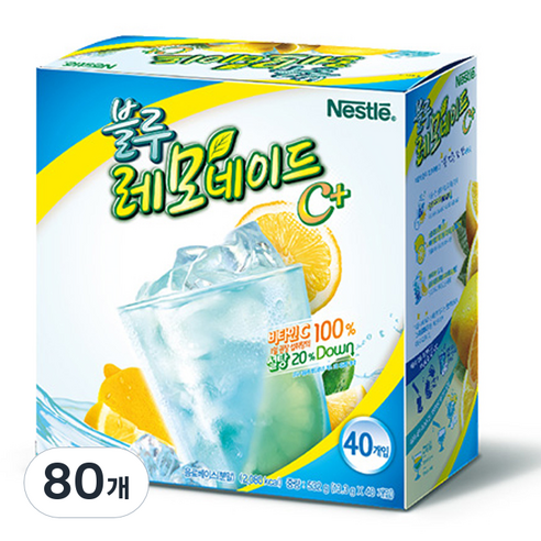 네슬레 블루레모네이드, 13.3g, 40개입, 2개