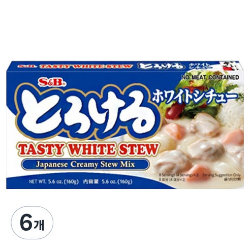 에스앤비 테이스티 화이트 스튜, 6개, 160g