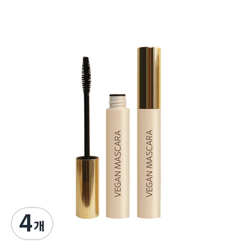 미크릿 미온수 클렌징 마스카라 7g, 블랙, 4개