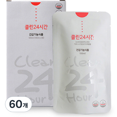 클린24시간 다이어트식품 사과맛, 100ml, 60개