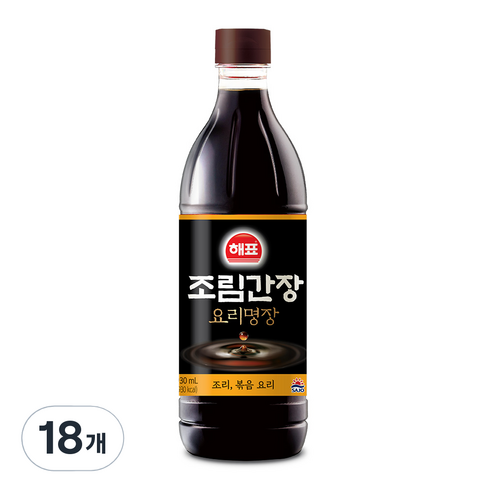 해표 조림간장, 930ml, 18개