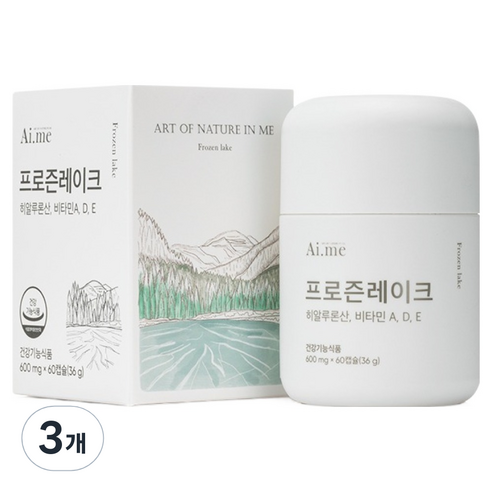 코오롱제약 에이아이미 프로즌레이크 히알루론산 36g, 3개, 60정