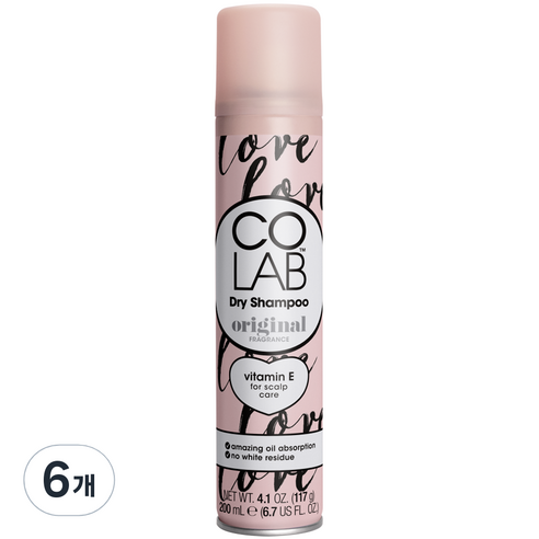 코랩 퍼퓸 드라이 샴푸 오리지널, 6개, 200ml