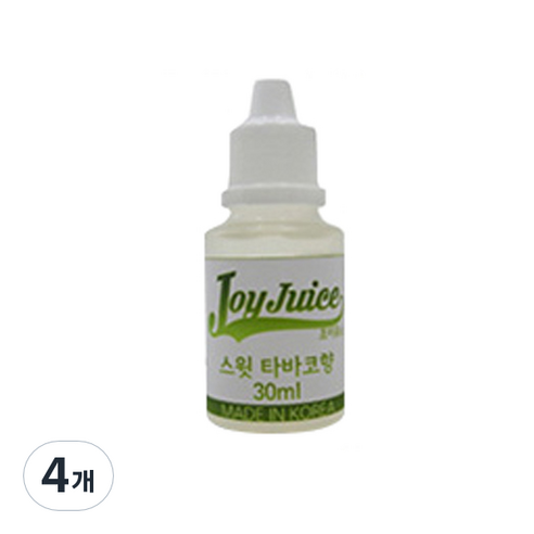아로마조이 조이쥬스 슬라임 향료 30ml, 4개, 스윗타바코