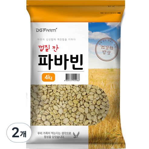 건강한밥상 껍질 깐 파바빈, 4kg, 2개