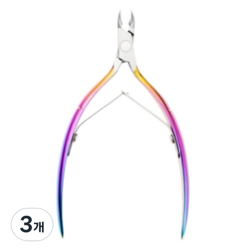 고나비 네일 아트 니퍼 L, 3개, 티타늄