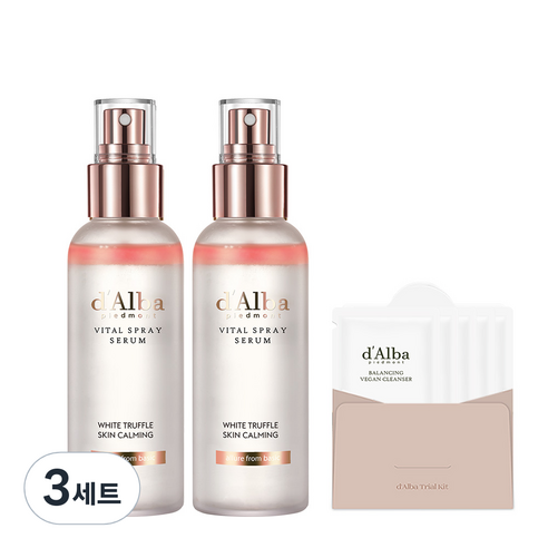 달바 화이트 트러플 바이탈 스프레이 세럼 100ml x 2p + 약산성 젤클 15ml 세트, 3세트