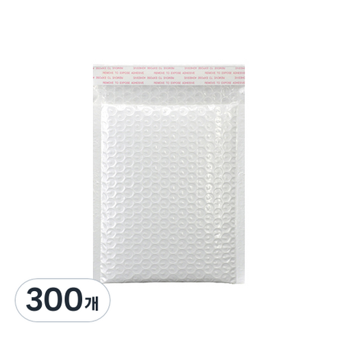 충격 방지 뽁뽁이 안전 봉투 화이트, 300개
