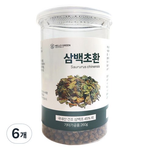 헬로우그린 삼백초환, 260g, 6개