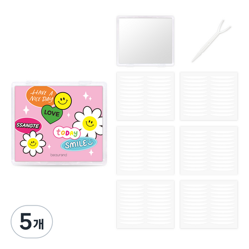 뷰렌드 미러 양면 쌍꺼풀 테이프 132p, 투명, 5개
