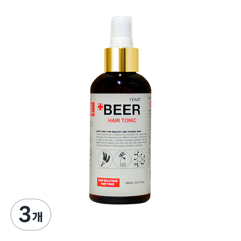 홈로즈 맥주 효모 헤어토닉, 160ml, 3개