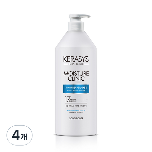 케라시스 모이스춰 클리닉 단백질 컨디셔너 플로럴파우더향, 980ml, 4개
