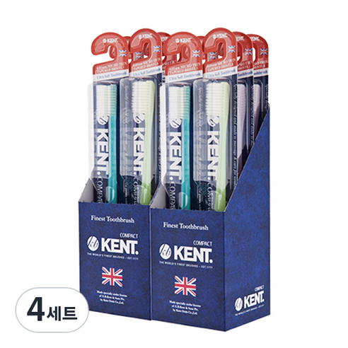 켄트 오리지날 콤팩트 초극세모 칫솔, 6개입, 4세트