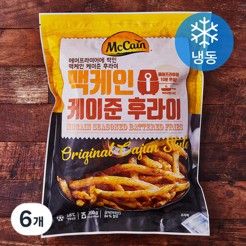 맥케인 케이준 후라이 (냉동), 700g, 6개