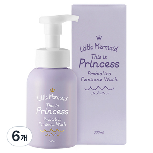 뷰티레시피 리틀머메이드 프로바이오틱스 페미닌워시, 300ml, 6개