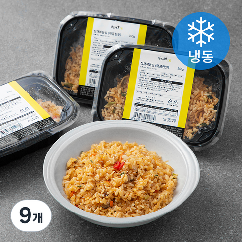 남도애꽃 잡채볶음밥 매콤한맛 (냉동), 250g, 9개