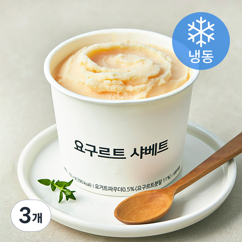 요구르트 샤베트 (냉동), 350ml, 1개입, 3개