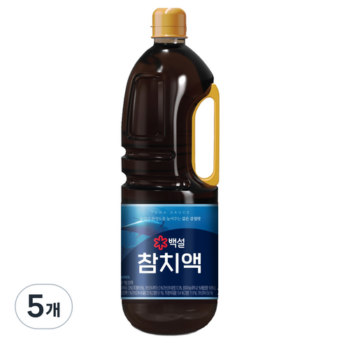 백설 참치액, 5개, 1.8L