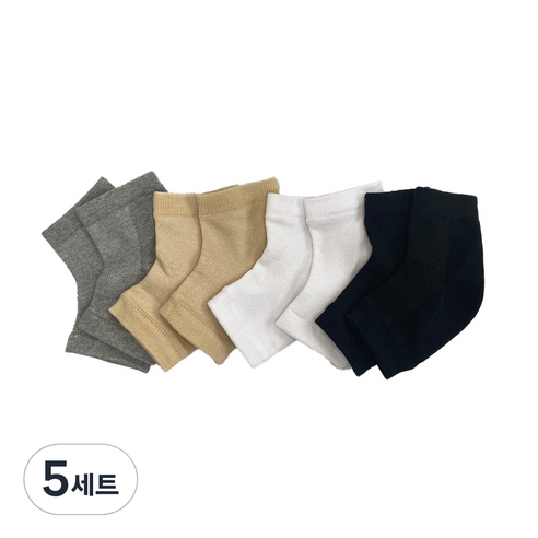 생활더하기 풋케어 발 뒤꿈치 보습 양말 4켤레, 5세트