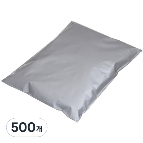 HDPE 접착 택배봉투 은색, 500개