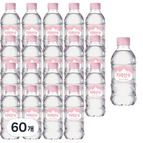 지리산수 핑크, 500ml, 40개