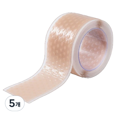 오코로 휴대용 뒷굽치 발 물집방지 패치 2cm x 1m 살구색, 5개, 1개입