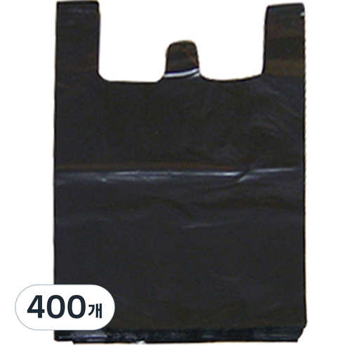 월드크린 검정 손잡이 비닐봉투, 20L, 400개