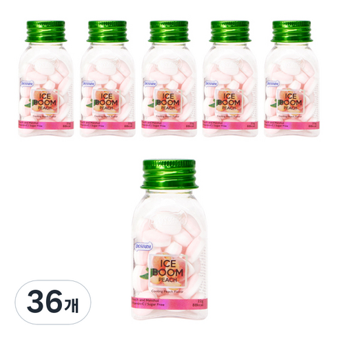 아이스붐 복숭아향 캔디, 22g, 36개