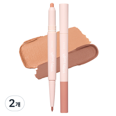 에뛰드 블링블링 아이돌스틱 아이섀도, 03 살구빛으뜸별, 2개