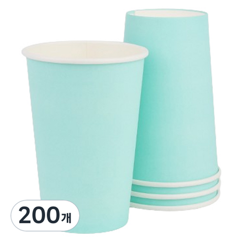 투고팩 종이컵 390ml 민트, 200개