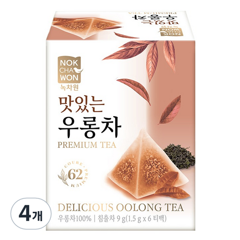 녹차원 맛있는 우롱차, 24개, 4개, 6개입