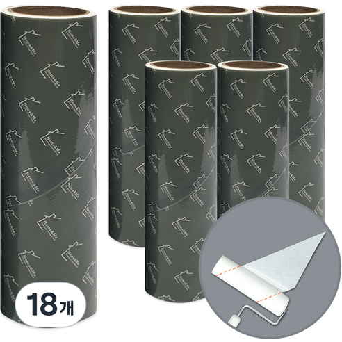 홈앤미 초강력 사선컷팅 테이프크리너 리필, 18개