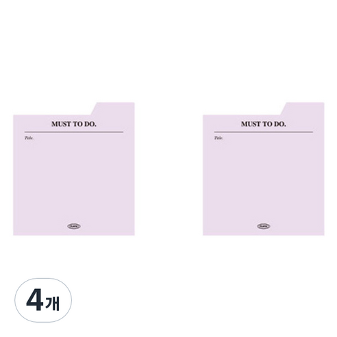 플레픽 모이스트 트레이싱 인덱스 메모지 M, 05 머스트투두, 4개, 1개입