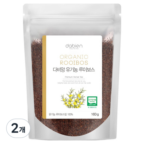 다비앙 유기농 루이보스 리필, 160g, 2개, 1개입
