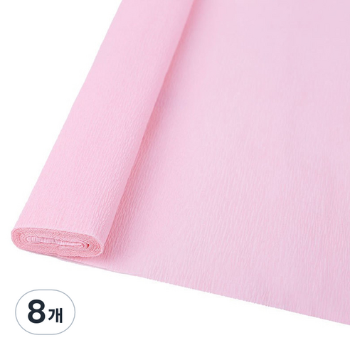마다꾸미 주름 구김지 피치핑크 50 x 250 cm, 8개, 1색