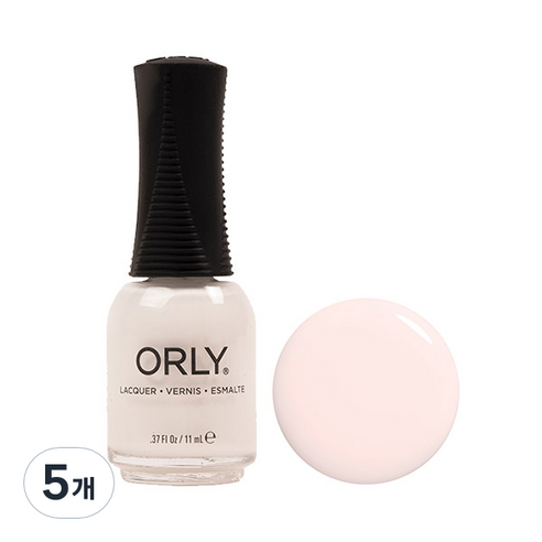 오를리 네일컬러 매니큐어 11ml, 2020009 화이트팁스, 5개