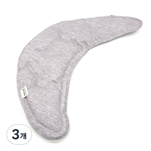 제스파 초승달 찜질팩 ZP2270G 그레이, 3개
