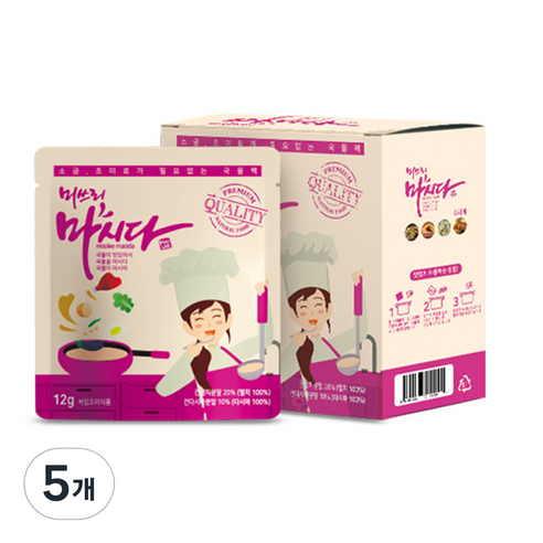 미쓰리 마시다 멸치육수 티백 5p, 60g, 5개