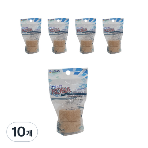 밴드골드 자가점착붕대 코바 25mm 2p, 10개, BG-1