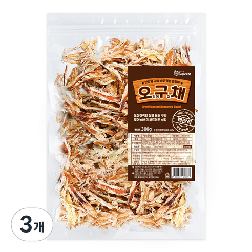 해야미 맥반석 오구채, 300g, 3개