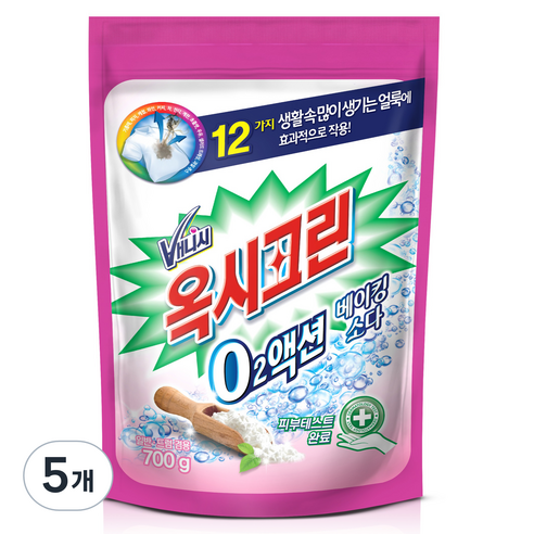 오투액션 베이킹소다, 700g, 5개