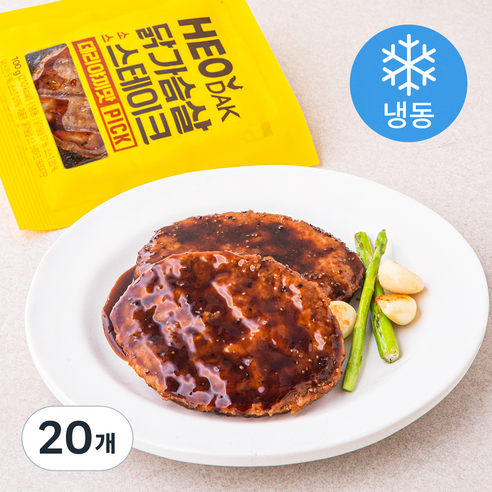 허닭 PICK 닭가슴살 소스 스테이크 데리야끼맛 (냉동), 1개입, 20개