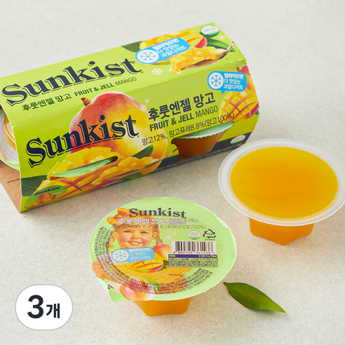 썬키스트 후룻엔젤 망고, 75g, 4개입, 3개
